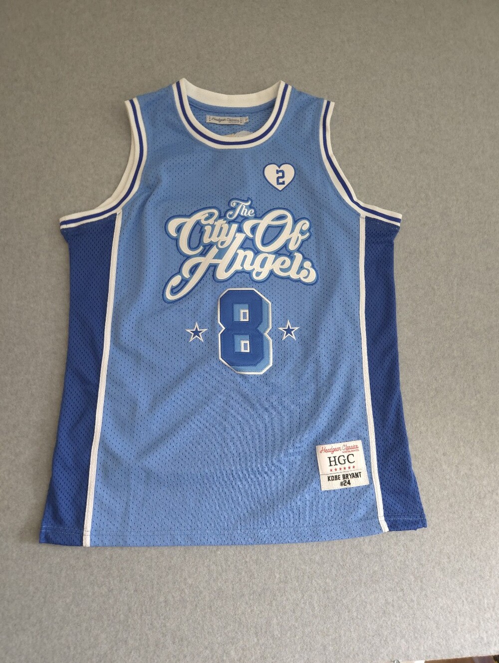 Headgear Classics The City of Angels Kobe Bryant #8/#24 Basketball Jersey Large